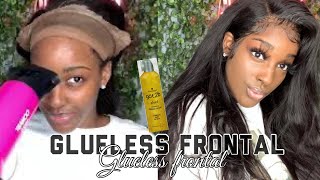 How To Reinstall Lace Frontal Wig At Home, Using Got2B Freeze Spray!
