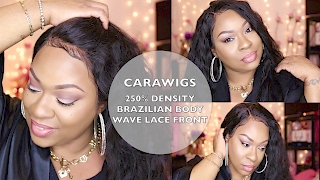 Carawigs 250% Density Brazilian Body Wave Lace Front Wig