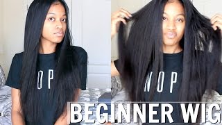 Lace Front Wig "Tutorial" For Beginners! Silky Straight Hair (Myfirstwig By Rpgshow)