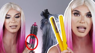 Human Hair Wig Styling Tips (Smooth, Sleek Hair, Styling Tool Hacks) | Drag Queen Advice