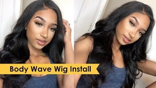 How I Style My Body Wave Lace Frontal Wig   No Bleach    Wiggins Hair 1
