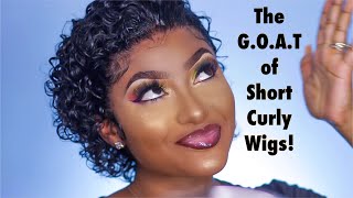 This  Is The Best Short Curly Wig I Have Ever Installed! Ft. Wig Dealer | Petite-Sue Divinitii