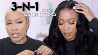 Best Lace Wig Install + Layers | Natural Hair