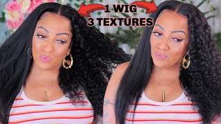 1 Wig 3 Textures! Hd Lace & Clean Hairline⎟Rpghair Save Your Coins & Buy This Wig!!!