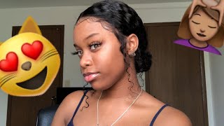 Slick Back Bun With My Lace Frontal Wig Ft. Newa Hair