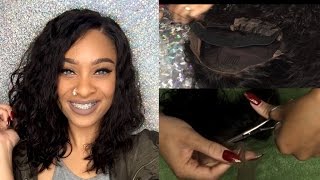 Omg Her Hair | Styling "Gabrielle Union Bob Indian Remy" Lacefront Wig" + Elastic Ban