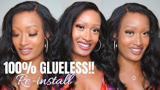 How To Reinstall & Style A Glueless Harvivi Wig (Hairloss/Alopecia)| Quick & Easy Waves!!