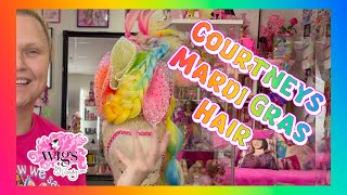Courtney'S Mardi Gras Hair.