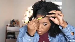 Afro Kinky Curly Lace Front Wig 13X4 Short Bob Human Hair Wigs 250 Density U Part Wig Brazi