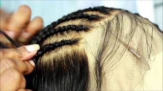 How To Make A Braided Wig Tutorial With Cornrows + Frontal