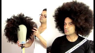 Afro Wig Transformation Drag Queen