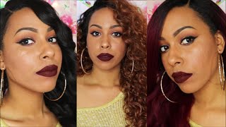 Fall Wig Lookbook! | 3 New Outre Lace Front Wigs | Hawaiian, Stunna, & Amber
