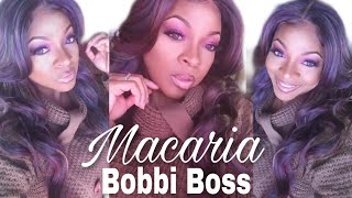 Bobbi Boss Synthetic Hd Lace Front Wig | Macaria | Wig Review