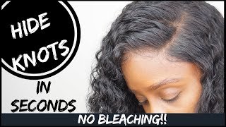 How To Cover Your Knots Without Bleaching In Seconds!! | Make Lace Front Look Like Scalp | Yswigs