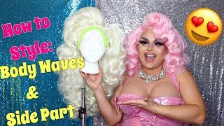 How To Style Body Waves & Side Part | Roller, Set, Style | Jaymes Mansfield