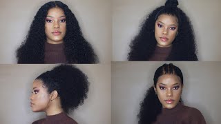 4 Styles For Deep Curly Hair 360 Lace Front Wig Ft. Superbwig