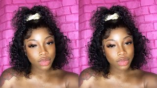 The Perfect Affordable Deep Curly Bob Wig For The Summer | Elva Hair | 3 Styles In 1