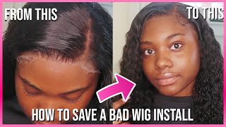 How To Install A Lace Front Wig| How To Fix A Bad Wig Install| Isee Hair