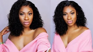 How To Lay Your Lacefont Wig Easy! Ft. Eayon Hair Body Wave Bob 12Inch