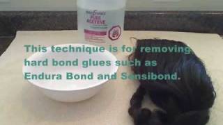 How To Clean Or Remove Endura Bond Or Sensibond Hard Bond Glue Off Your Full Lace Wig