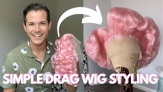 Simple Drag Wig Styling Tutorial | Nicole Onoscopi