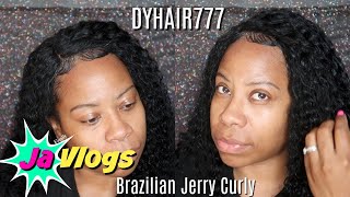 Dyhair777 | 180% Lace Front Wig | Brazilian Jerry Curly | Wigs And Weaves | Javlogs