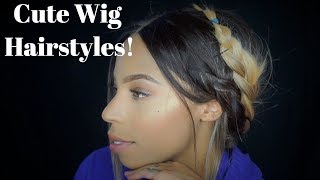 Quick Ways To Style A Synthetic Lace Front Wig No Leave Out! (No Glue Down)