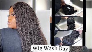 How To Wash & Maintain Curly Wigs | Start To Finish | Lace Front Human Hair 2021 | Ft. Isee Hair