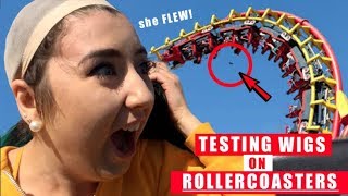 Testing Wigs On Roller Coasters *Wig Literally Snatched*
