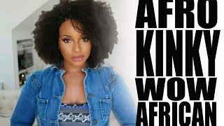 Slay With This Afro Kinky Curly Lace Wig :Ii: Wowafrican