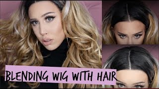 Blending A Non Lace Wig With Natural Hair - Divatress