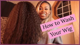 The Best Way To Wash Your Synthetic Wig | How To Remove Got2B Glued Gel From Your Lace Frontal