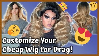 Customize Your Cheap Wig For Drag! (Thicker Hair & Add Hairline) | Andra Armada