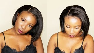 How I Lay My  Lace Front Wigs Flat Using Elastic Band Method  | Tondie Phophi