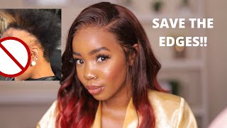 Tips For Using Wig Glue Without Destroying Your Edges!!! Ft Eva Wigs