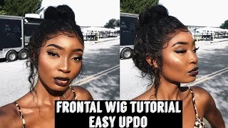 How To Wig Tutorial | Quick And Easy Updo Style | Frontal Wig | Divaswigs