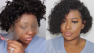 How To Style Your Short Curly Bob Lace Front Wig! | Rpghair.Com