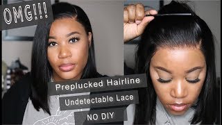 So Realistic!!! I Easy & Undetectable Swiss Lace Bob Wig Install | Divaswigs