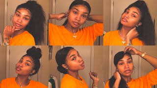 14 Ways To Slay | 5 Minute Hair Styles For Your Lace Frontal | Toni Aliel
