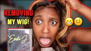 Removing My Wig! Ft. Ericka J Glue Remover And Review