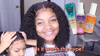 Frontal Wig Install Using Esha Absolute Wig Glue | Review & Install