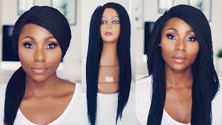 How To Style A Braided Wig | Realistic Micro Braid Wig  Ft Anne Elise Real Hair | Dimma Umeh