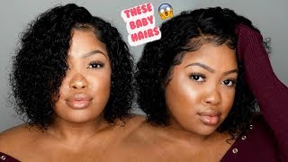 Styling 8 Inch Curly Lace Frontal | Luxury Hair Dealer
