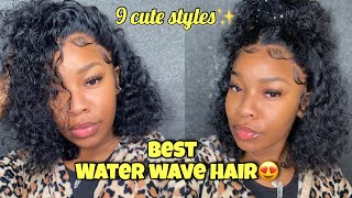Best Water Wave Hair+9 Different Hairstyles Ft.Cranberrryhair|Esha  Ft.Janet Collection