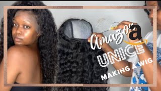 Unice Brazilian Loose Deep Wave | How I Make Lace Frontal Wigs 2019