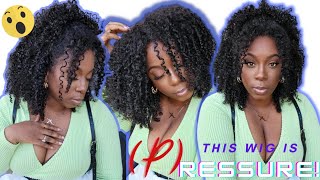 (P)Ressure!  Most Natural Wig Install For Beginner Kinky Curly Wig Affordable Beauty Forever Hair
