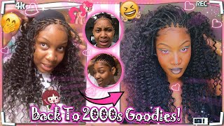 Tutorial How To Quick Weave Curly Hairstyle! Back To 2000S Micro Braids #Ulahair Review