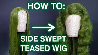How To Style Side Swept Teased Hair!