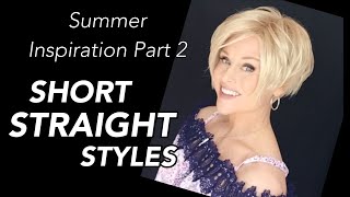 Short Straight Styles Epic Try On | Wig Review | Phoebe | Libby Lou | Kris | Deena