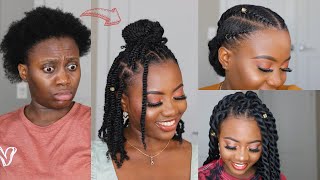 I Can'T Believe I Did These Protective Hairstyles On Short Natural Hair
